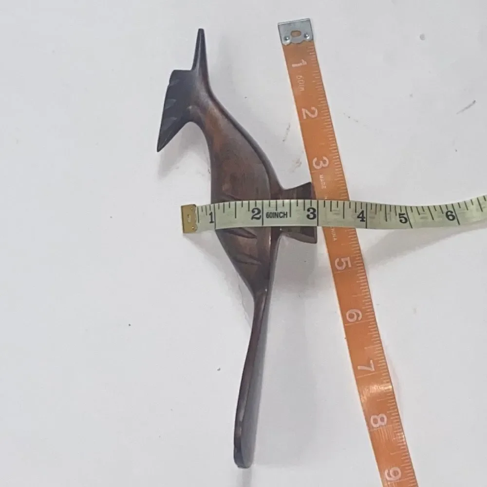 Mid Century Modern Wood Road Runner Roadrunner Handmade Made In Mexico